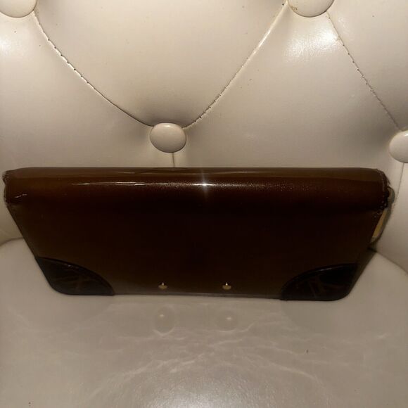 LOUIS VUITTON Monogram Zippy Venice Long Wallet Khaki Vernis Authentic - Picture 9 of 16